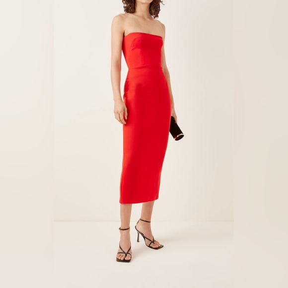 Callan Stretch Crepe Strapless Dress - Picture 2 of 12